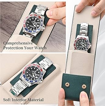 Amazon.co.jp: トラベルレザーウォッチポーチ/腕時計トラベルケース