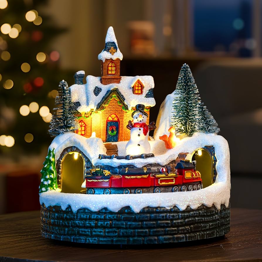 Amazon.com: Animated Musical Christmas Village Figurines - Church
