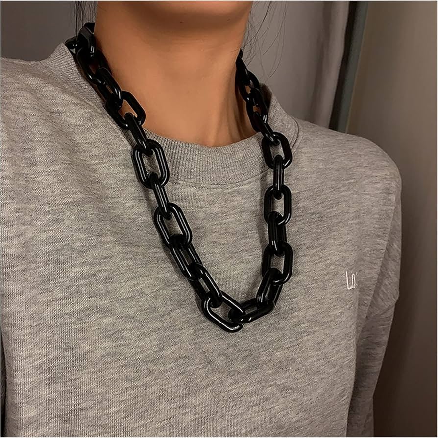 Amazon.co.jp: ネックレス パンク ヒップホップ ファッション アクリル