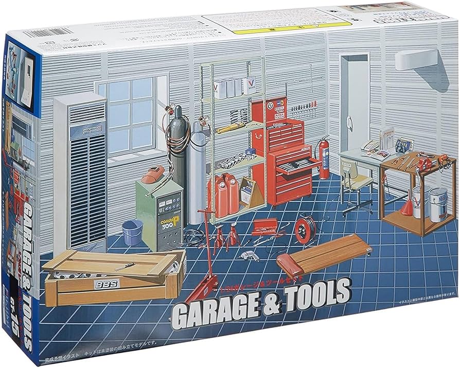 Amazon.com: Fujimi GT15 116358 Garage & Tools 1/24 scale kit