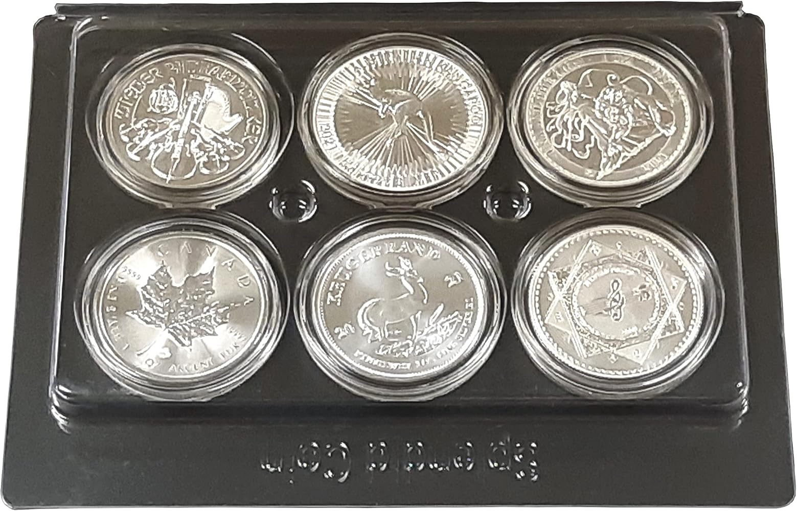 Amazon.co.jp: 銀貨用 コインケース 1オンス プラスチック 6個収納 5枚