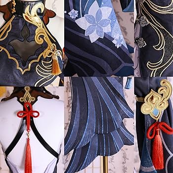 Amazon.co.jp: 原神 コスプレ 申鶴 新コスチューム 冷花幽露 フル