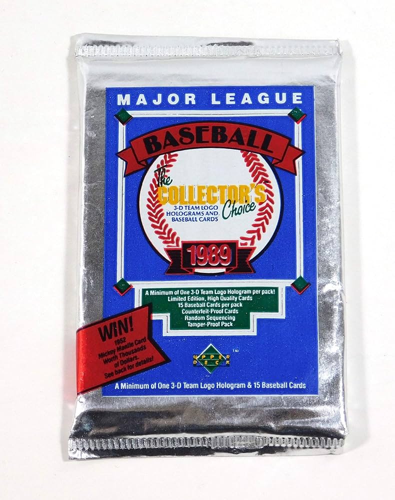 Amazon.com: Upper Deck 1989 MLB Baseball Collectible Card Pack (15