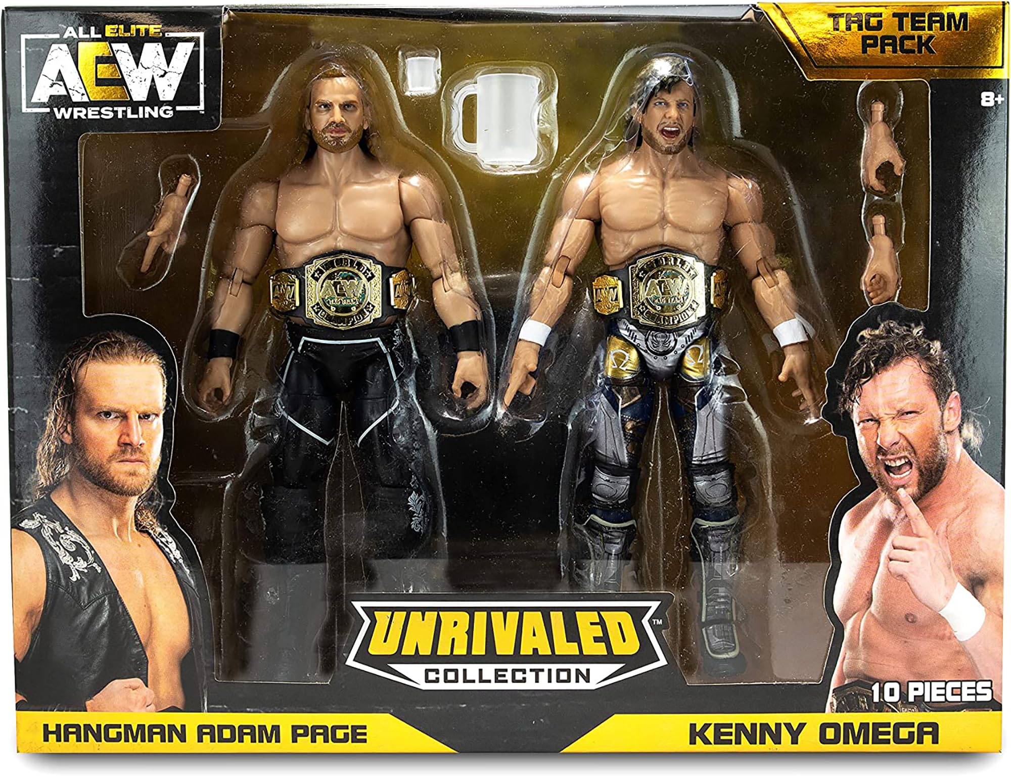 AEW AEW0146 Unrivaled Collection Tag Team Pack-Kenny Omega and