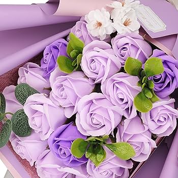 Amazon｜woowei ソープフラワー 花束 母の日 花 敬老の日 枯れない花