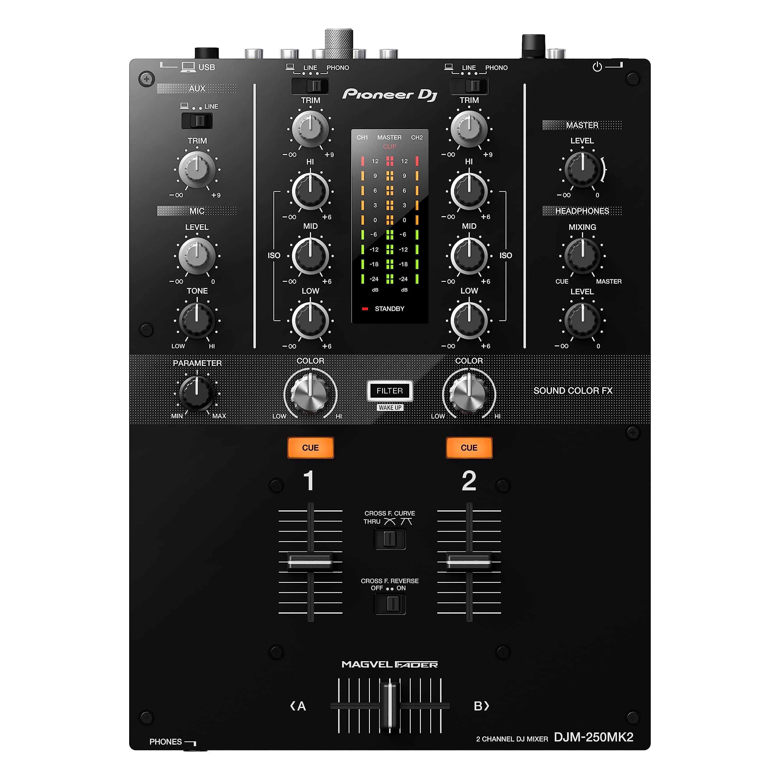 Amazon.com: Pioneer DJ DJM-250MK2 2-Channel DJ Mixer,Black