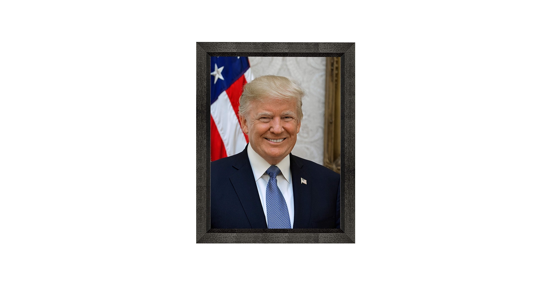 Amazon.co.jp: ドナルド・J. トランプ写真 黒面枠 - 2017年からの歴史