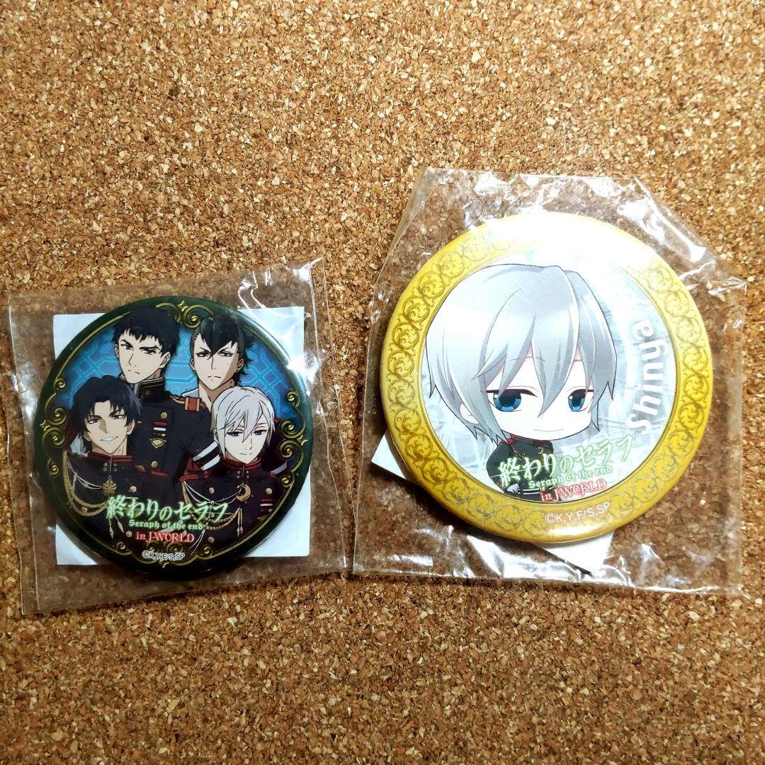 Amazon.co.jp: 終わりのセラフ Jworld 限定 缶バッジ 柊家 柊深夜 一瀬