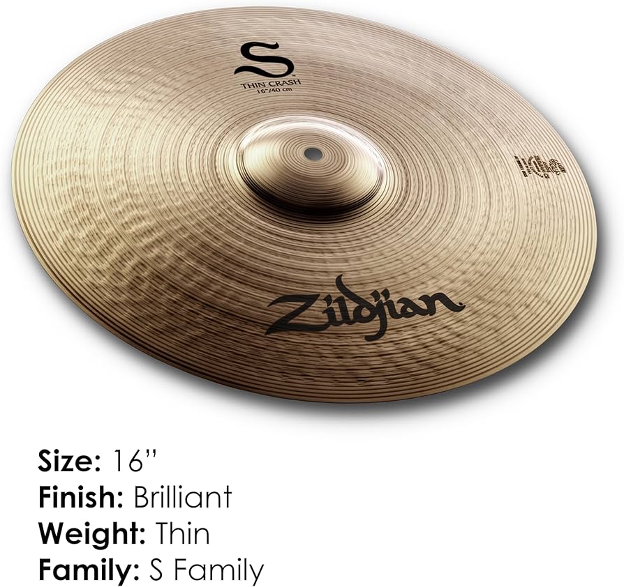 Amazon.co.jp: ジルジャン クラッシュシンバル シン S 16インチ