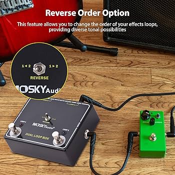 Amazon | MOSKYAUDIO ギターエフェクトループスイッチャーペダル 2