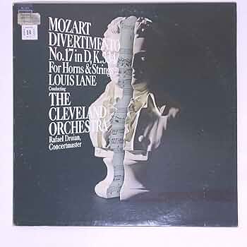 Louis Lane, Cleveland Orch., N/A, N/A - Divertimento No. 17 in D