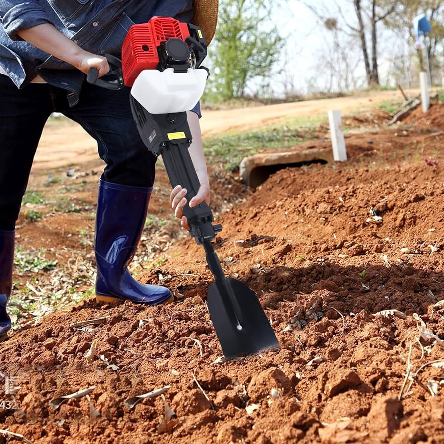 Amazon.com: Trench Digger, Handheld Trencher, Gas Powered Garden