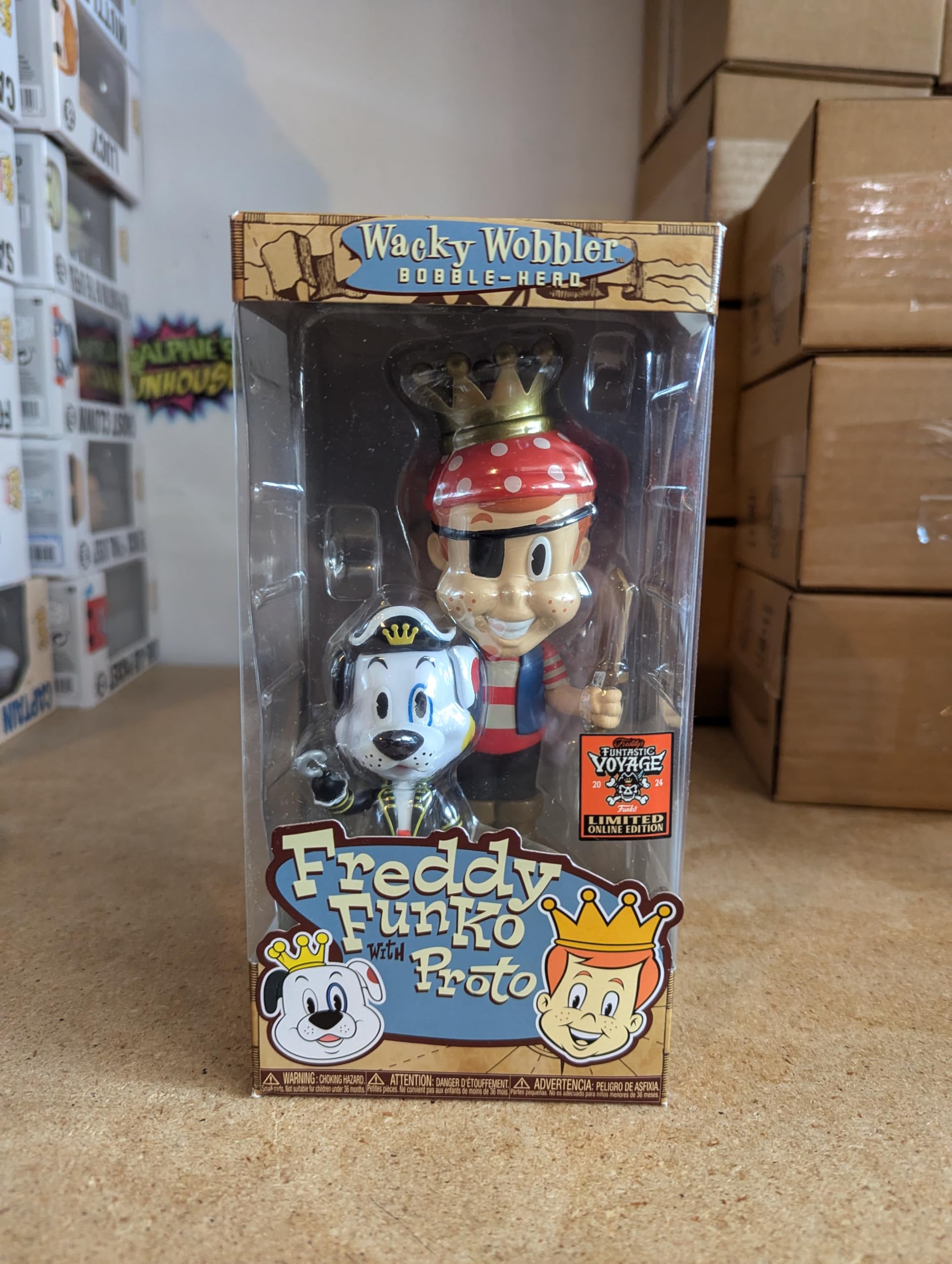Amazon.com: Funko Wacky Wobbler Freddy with Proto Figure, Limited