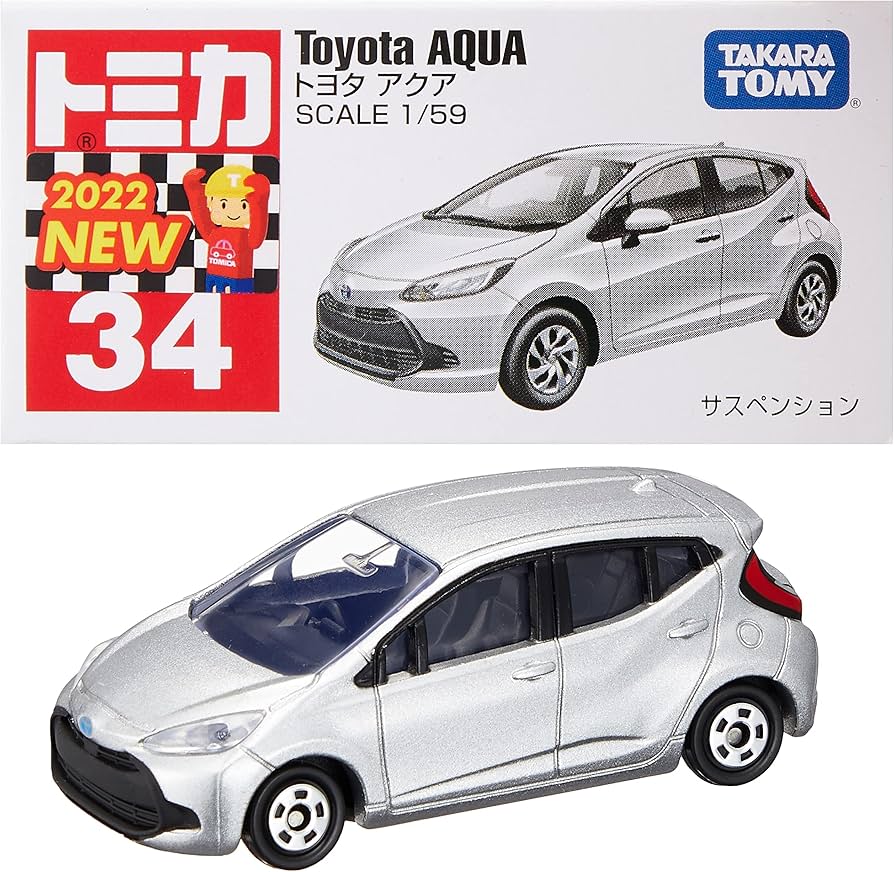 Amazon | タカラトミー 『 トミカ No.34 トヨタ アクア (箱