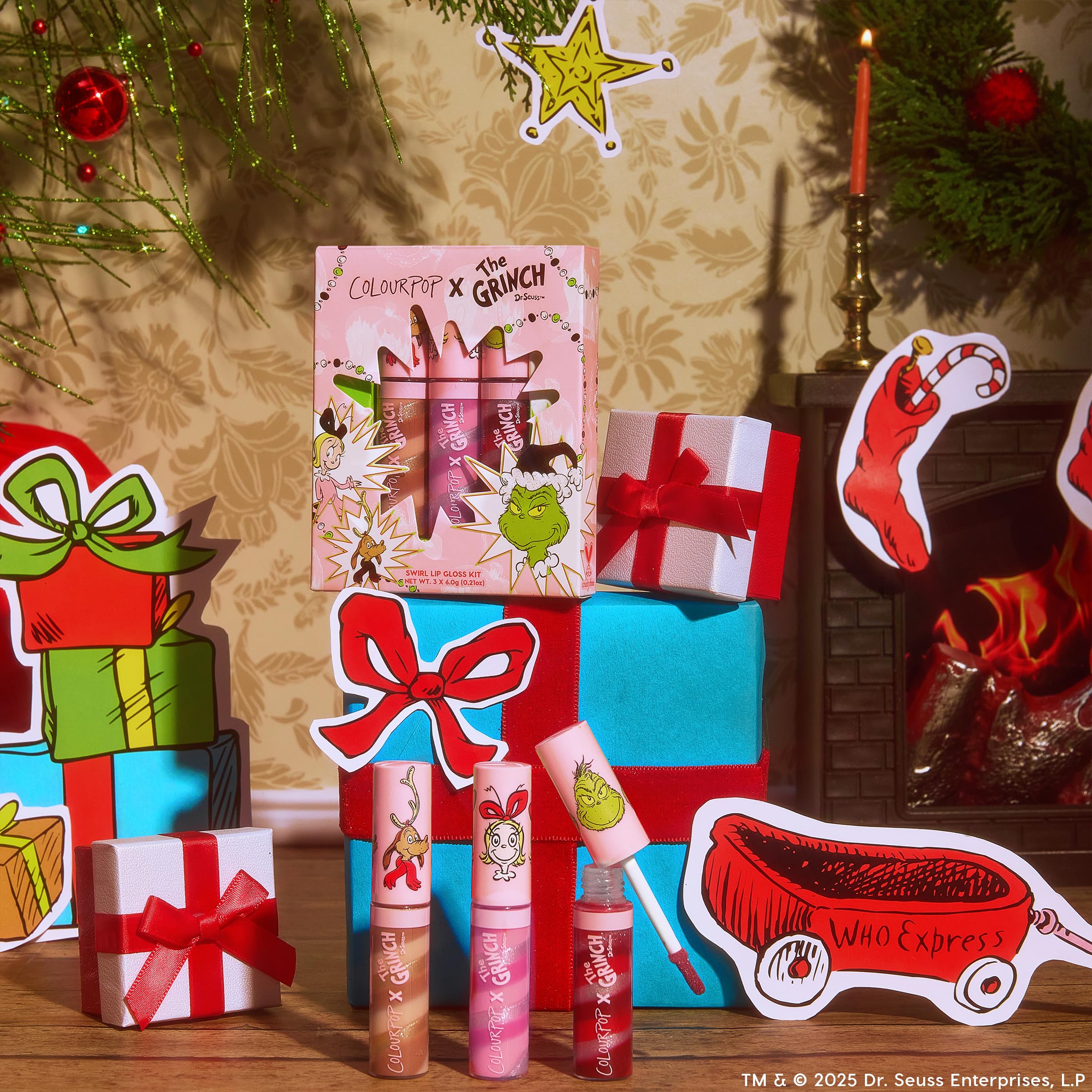 Amazon.com : ColourPop x The Grinch Merry Grinchmas Swirl Tinted