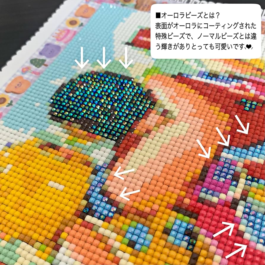 Amazon.co.jp: 【樹脂AB】ダイヤモンドアート オーロラビーズ アレンジ