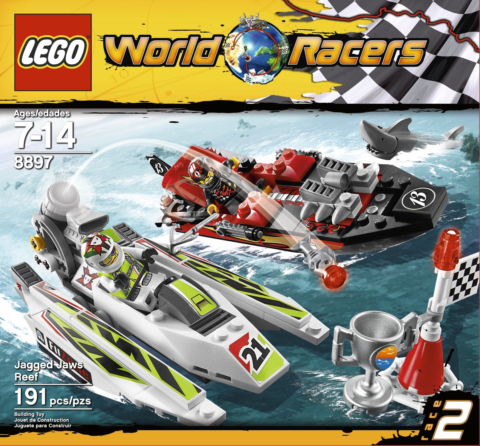 Amazon.com: LEGO World Racers Jagged Jaws Reef 8897 : Toys & Games