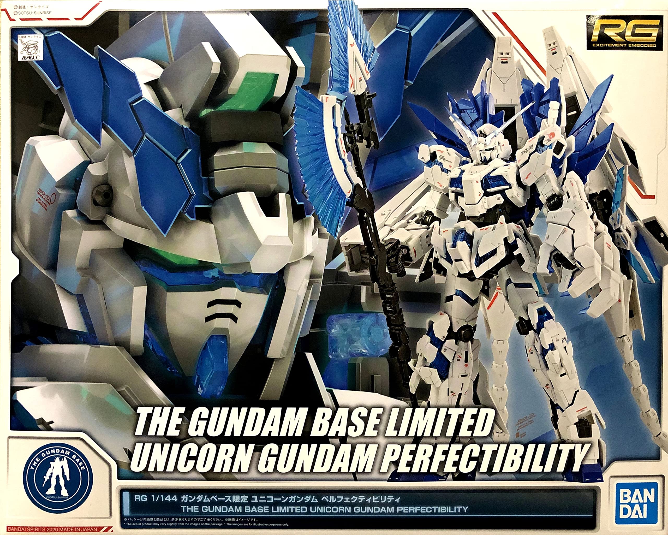 Amazon.com: RG 1/144 Unicorn Gundam Perfactility Plastic Model
