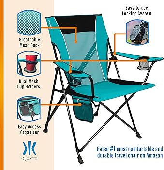 Amazon.com : Kijaro Dual Lock Portable Camping Chair - Versatile