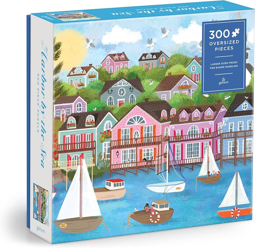 Amazon.com: Galison Harbor by The Sea – 300 Piece Joy Laforme
