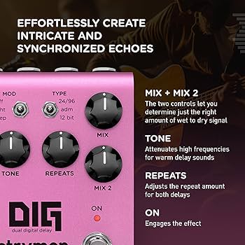 Amazon.com: Strymon DIG V2 Dual Digital Delay Guitar Effects Pedal