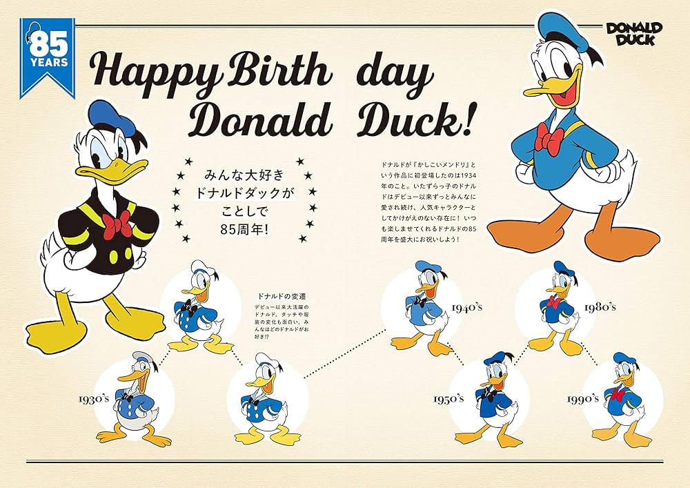 Amazon.co.jp: 祝85周年!ドナルドダックHappy Anniversary 公式ファン