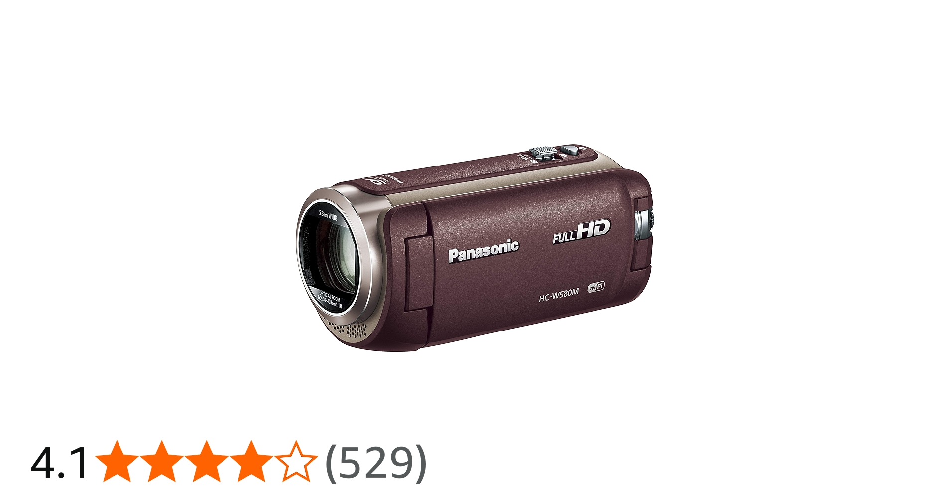 Amazon.co.jp: Panasonic HD Camcorder W580M, 32GB, Sub Camera, High
