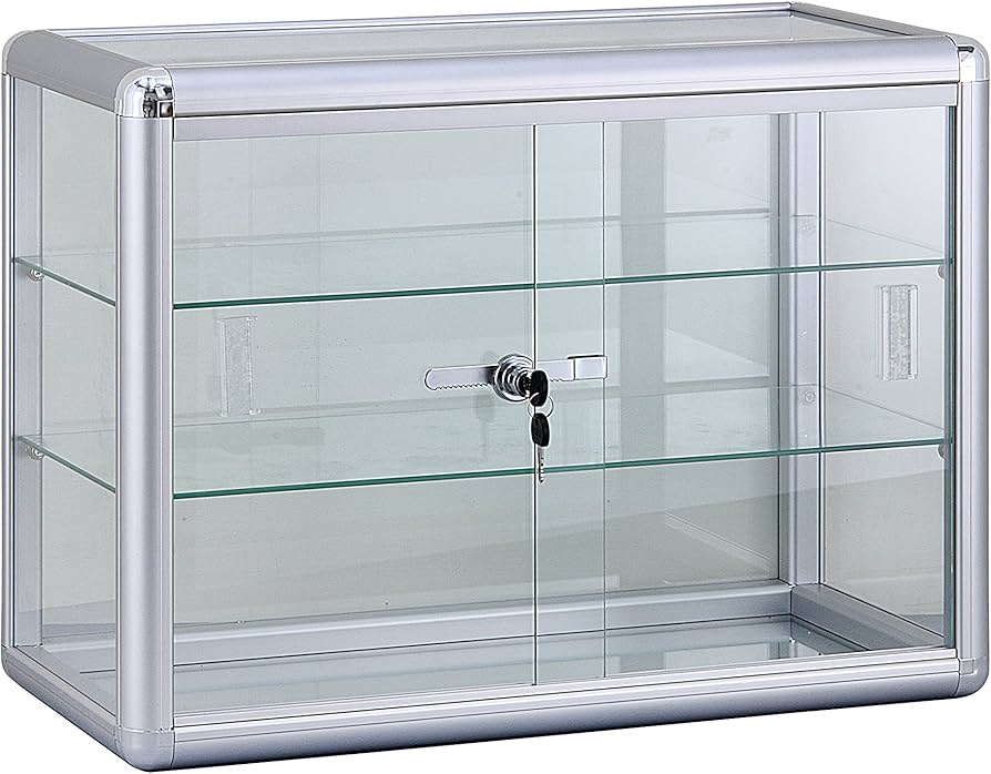 Amazon.co.jp: ガラスディスプレイショーケース 幅24インチ x 奥行き12