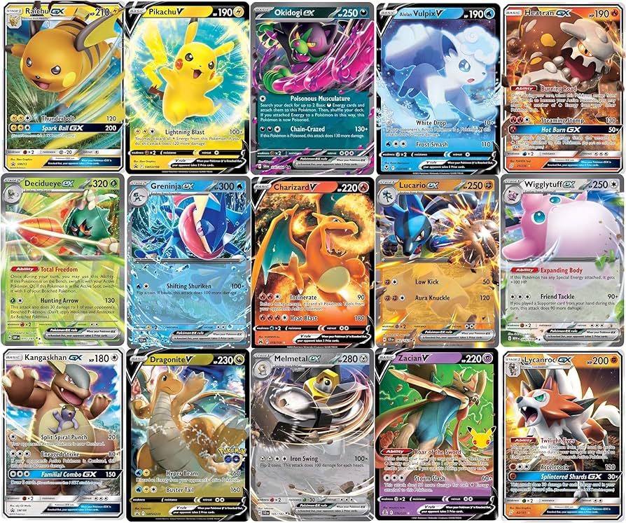Amazon.com: 5 Pokemon Ultra Rare Card Lot - V, Gx, ex, Assorted