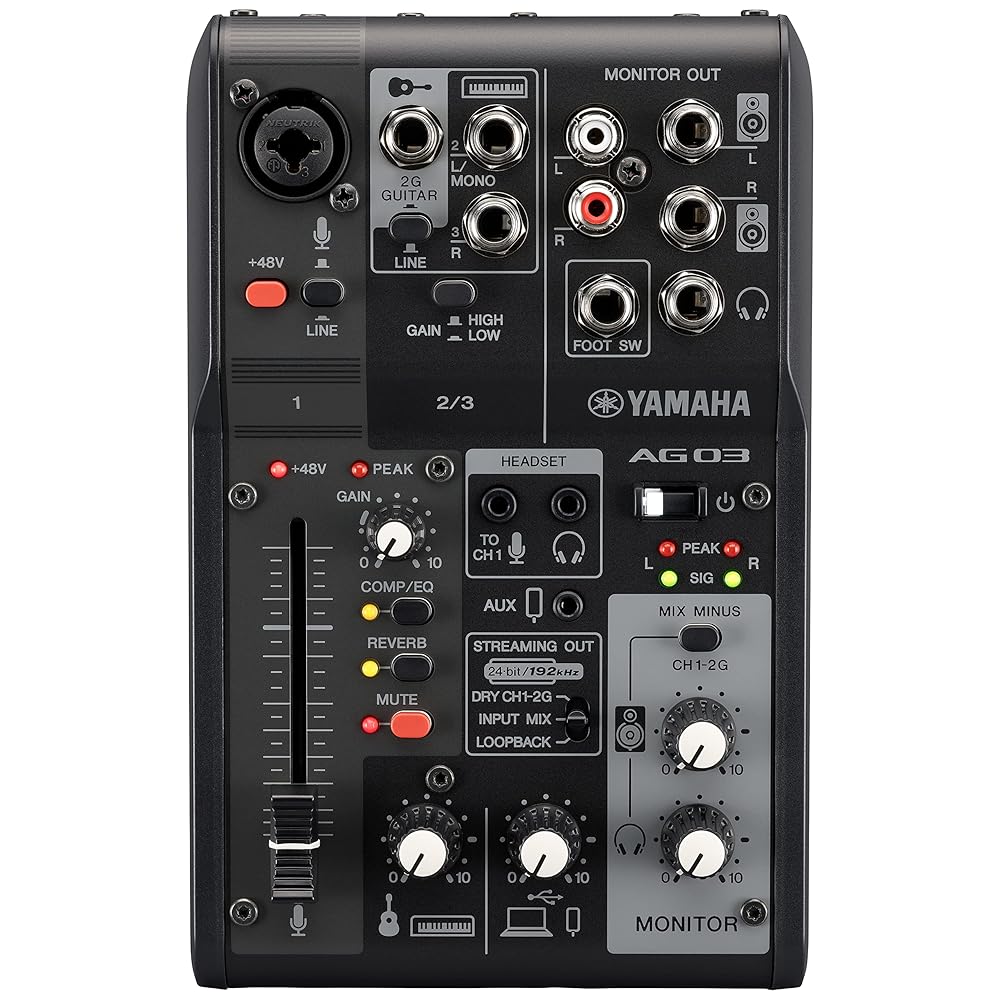 YAMAHA AG03MK2 - 配信・オンライン会議・楽曲制作、さまざまなシーン