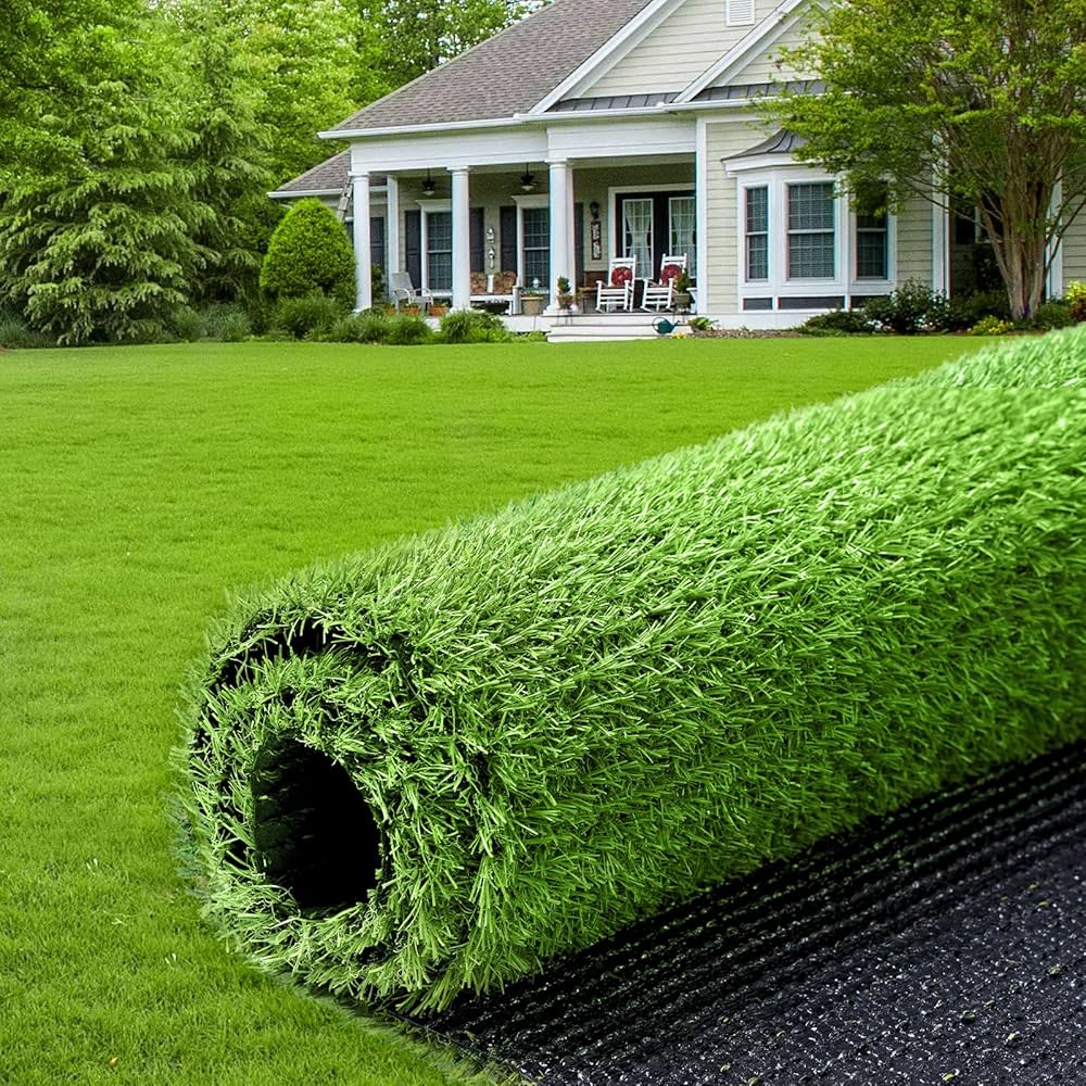 Amazon | 人工芝 2m×10m 芝丈20mm 透水タイプ 防カビ 芝生 ロール 高