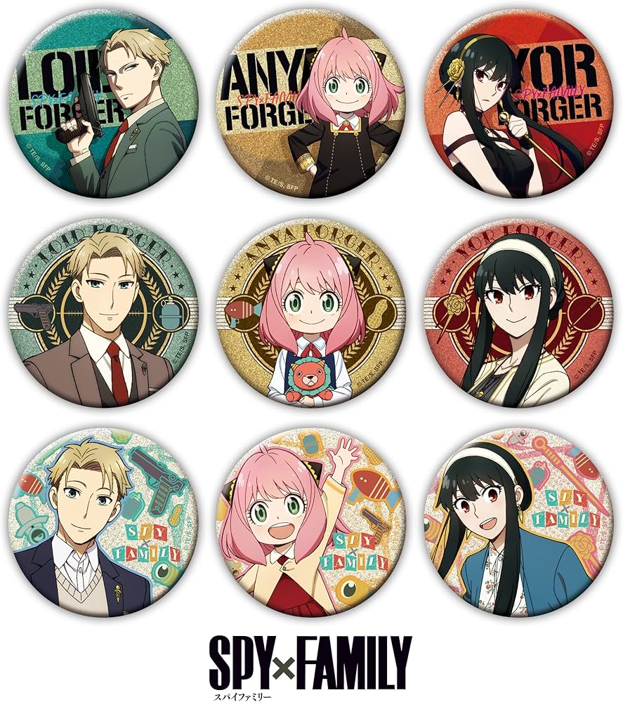 Amazon | SPY×FAMILY キラキラ缶バッジ BOX | バッジ | おもちゃ