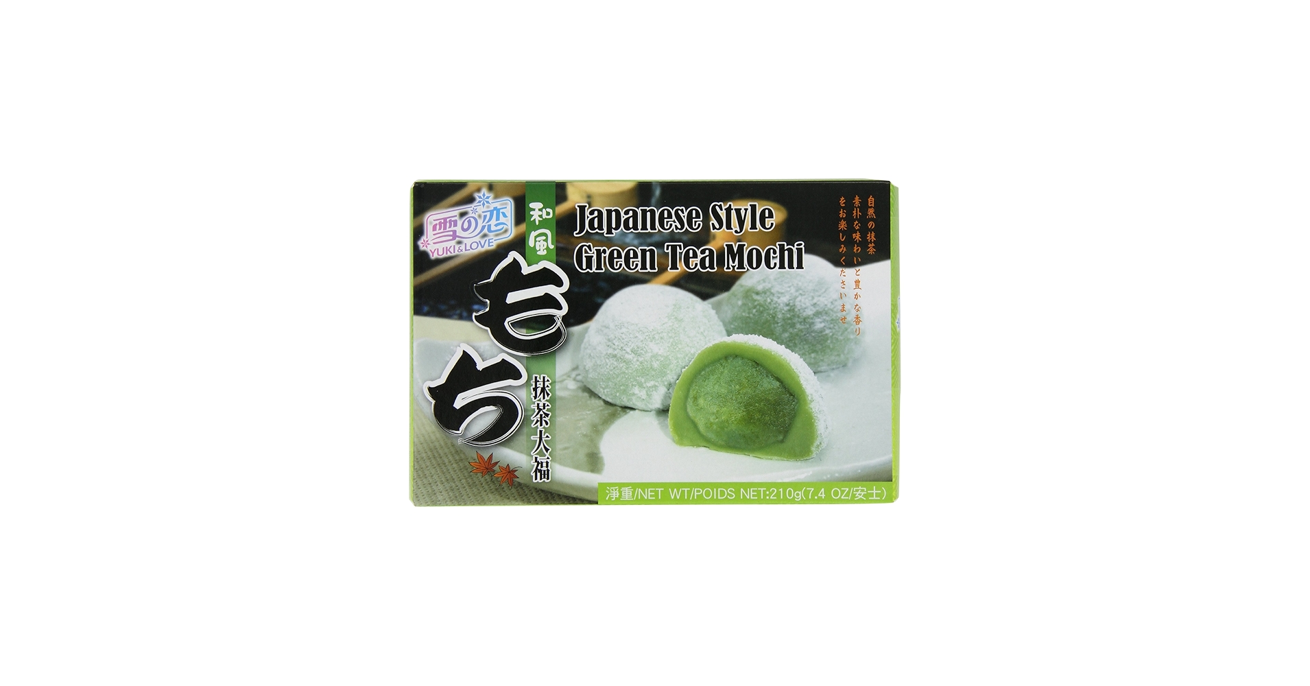 Amazon.com : Yuki & Love Japanese Style Mochi, Green Tea, 7.4