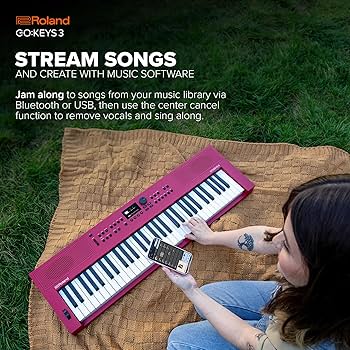 Amazon.co.jp: Roland ローランド 電子キーボード GOKEYS3-RD 61鍵盤