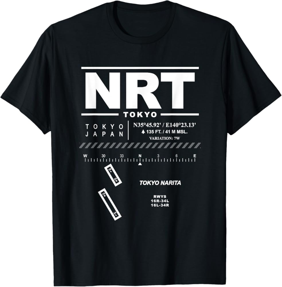 Amazon.com: Tokyo Narita International Airport Japan NRT T-Shirt