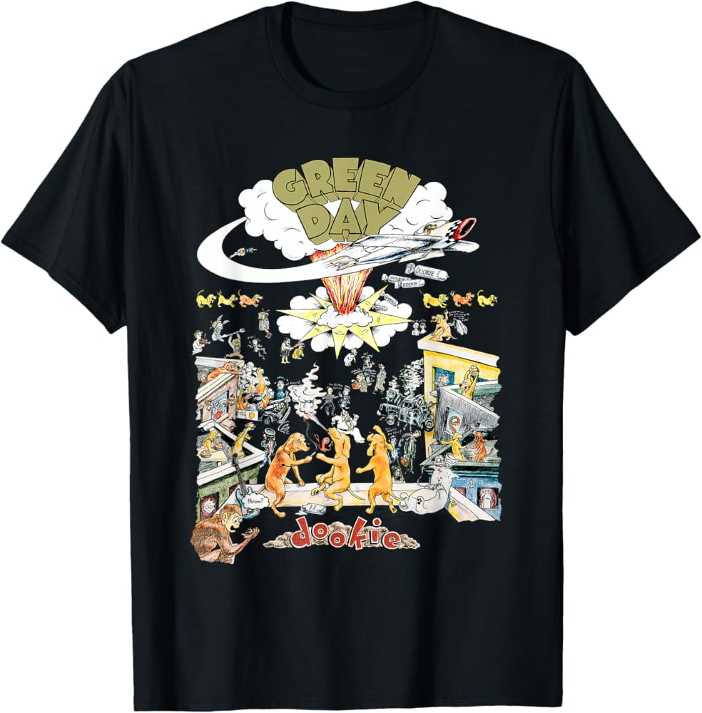 Amazon.com: Green Day Dookie Scene T-Shirt : Clothing, Shoes & Jewelry