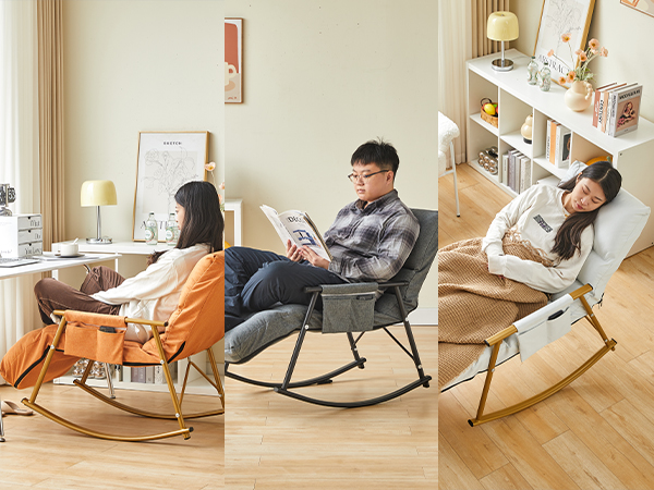 Amazon｜KAIHAOWIN リラックスチェア ロッキングチェア 改良型