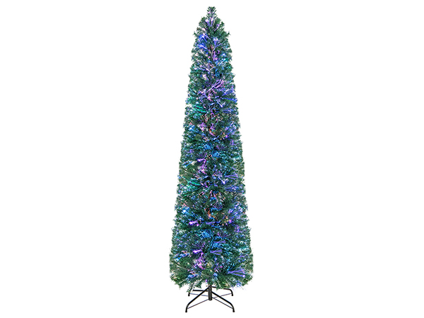 Amazon.com: Goplus 5ft Fiber Optic Pencil Christmas Tree, Pre-Lit