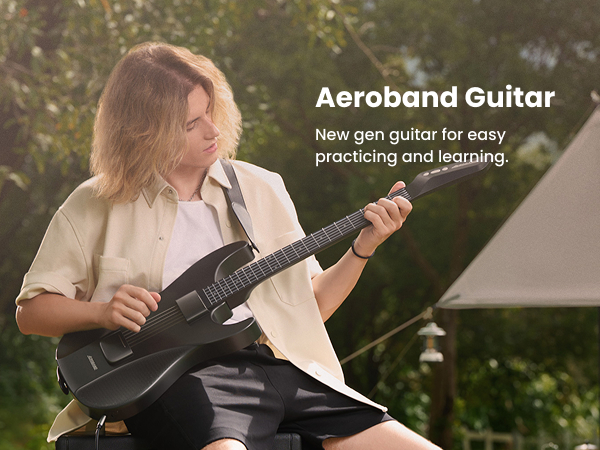 Amazon.com: AeroBand Guitar Smart Guitar With Silicone Strings