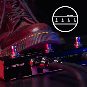 Amazon.com: HOTONE MIDI Foot Controller Pedal Bluetooth Ampero
