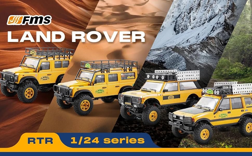 Amazon.co.jp: FMS 1:24ランドローバーCamel Trophyエディション