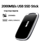 Amazon.com: SSK Portable SSD 2TB, up to 2000MB/s External Solid