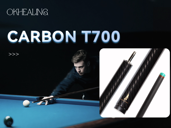 Amazon.co.jp: KHEALING ビリヤード キュー カーボン 電木皮頭 黒電木