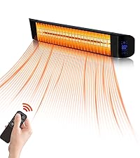 Amazon | ZAPJQL 電気ストーブ 屋外ヒーター 壁掛け式 カーボン