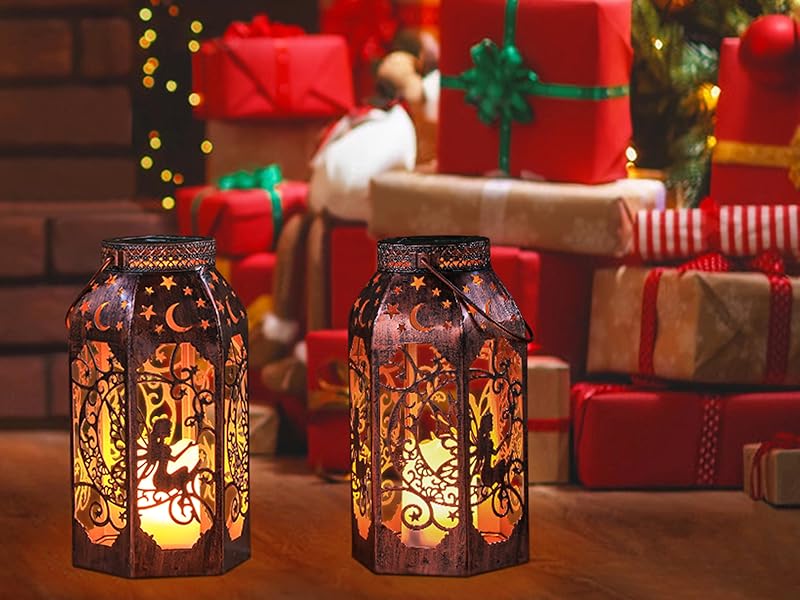 Amazon.com: Singingarden Solar Lanterns Outdoor Garden Hanging