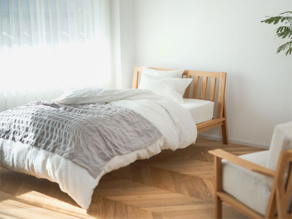 Amazon｜無印良品 木製ベッドフレーム シングルサイズ 幅103×奥行202