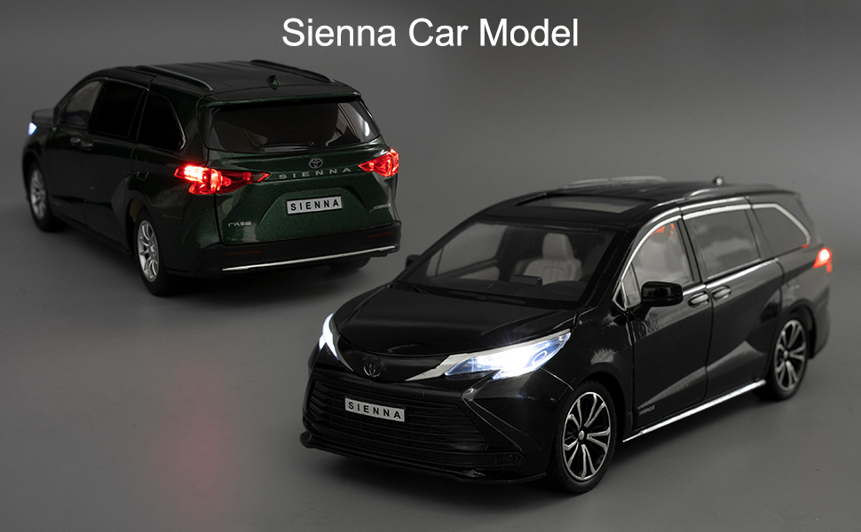 Amazon.com: BDTCTK 1:24 Compatible for Sienna Car Model, Pull Back