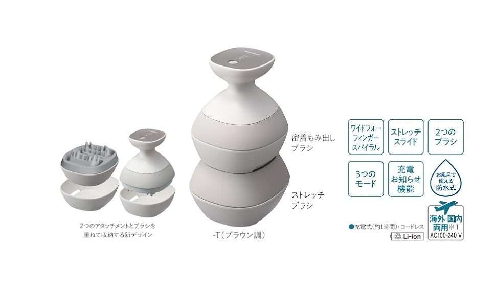 Amazon.co.jp: Panasonic EH-HE0G-T Scalp Salon Touch Type (Spiral