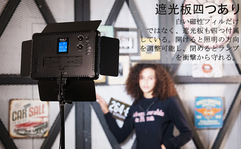 Amazon | VILTROX VL-D640T 50W高輝度 LEDビデオライト プロ