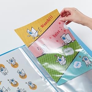 Amazon | キングジム クリアファイル コレクション 収納ファイル 青